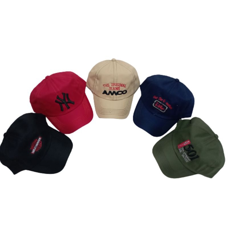 topi baseball bordir depan belakang