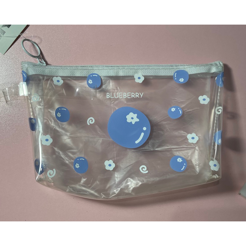 

KOTAK PENSIL MAKE UP POUCH KOREA AESTHETIC BLUEBERRY LUCU