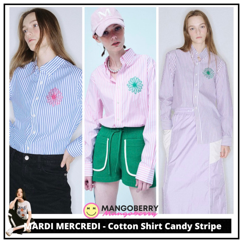 MARDI MERCREDI - Cotton Shirt Candy Stripe