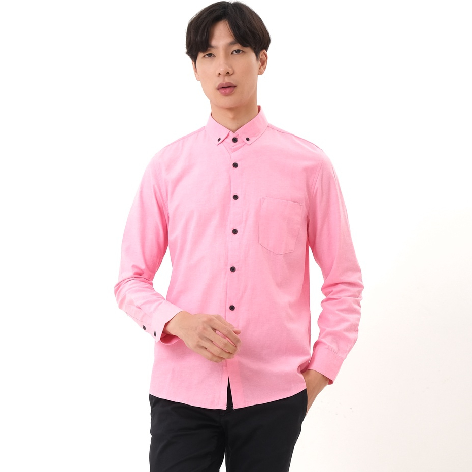 SANVANINA Kemeja Formal Polos Basic OXFORD PEACH E-1173