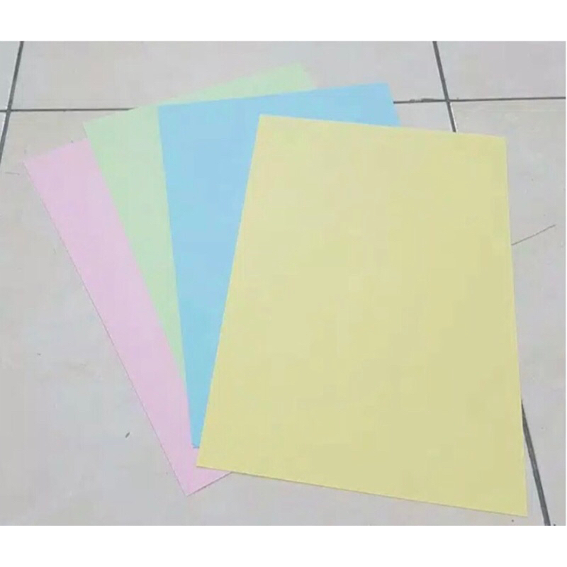 

Kertas HVS Warna F4 (Kuning, Merah/Pink, Biru, Hijau)