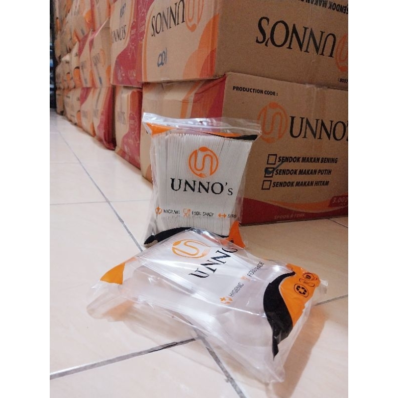 (100pcs) Sendok Panjang Makan Bening / Sendok Plastik Putih Susu Murah