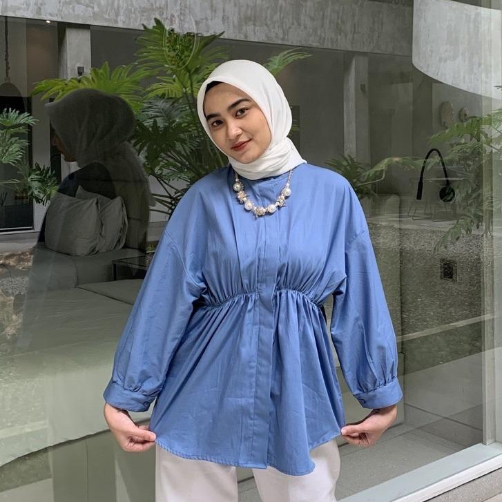 ALYA SHIRT / KEMEJA KERUT DEPAN / KEMEJA ALYA CRINKLE BLOUSE