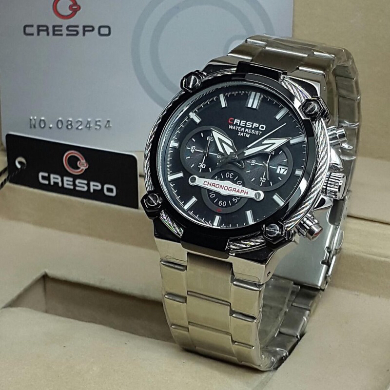 jam tangan chrono active crespo C5024 water resistand