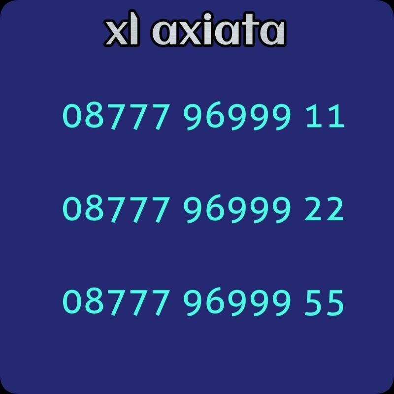 NOMOR CANTIK XL / NOMER CANTIK / NOMER CANTIK XL  / KARTU PERDANA CANTIK XL / XL CANTIK / NO CANTIK