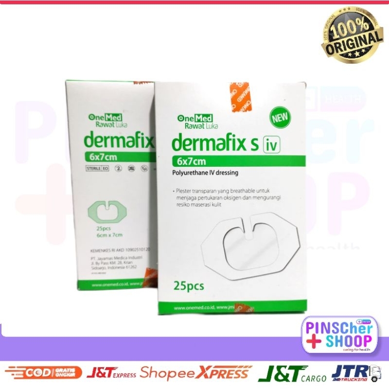 Dermafix S iv 6 x 7 cm Plester Fixasi Inf Isi 25 / Box