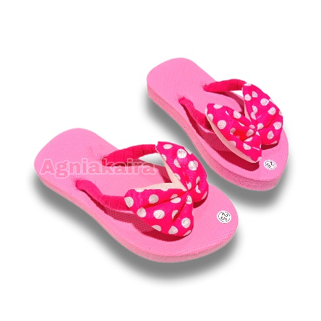 Sandal Anak Perempuan Motif Polkadot Pita Terbaru