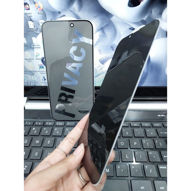 Tempered Glass Kaca Anti Spy Silk Printing Privacy Iphone All Tipe, Dari Samping Tidak Kelihatan, Mencegah Layar Di Ngintip, Pelindung Layar Handphone, Merek Handphone Apple All Tipe