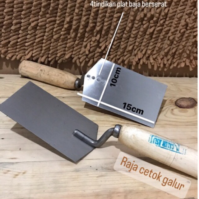 Cetok galur asli baja / sendok semen paku4