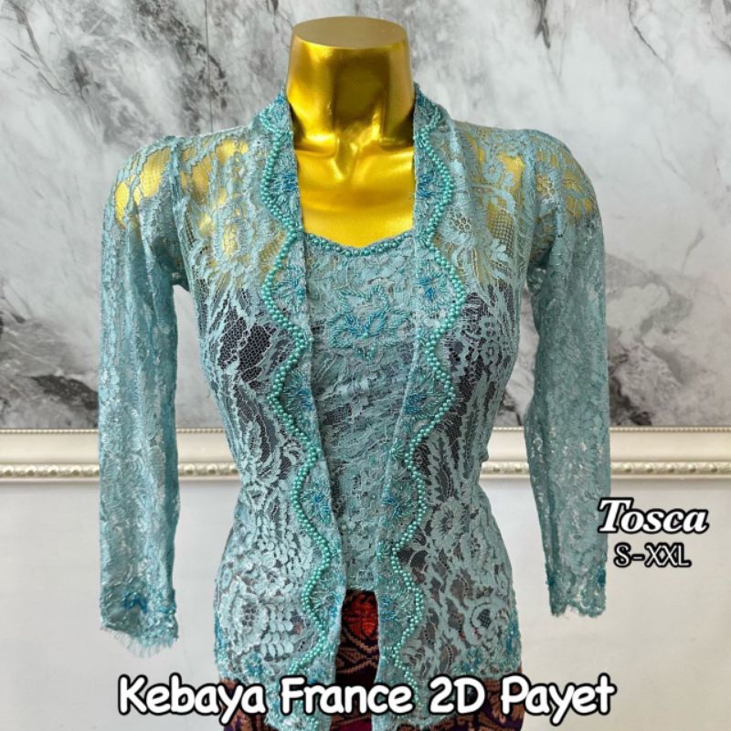 KEBAYA BALI JADI FRANCE 2D PAYET PREMIUM LENGAN PANJANG | KEBAYA KUTUBARU BALI