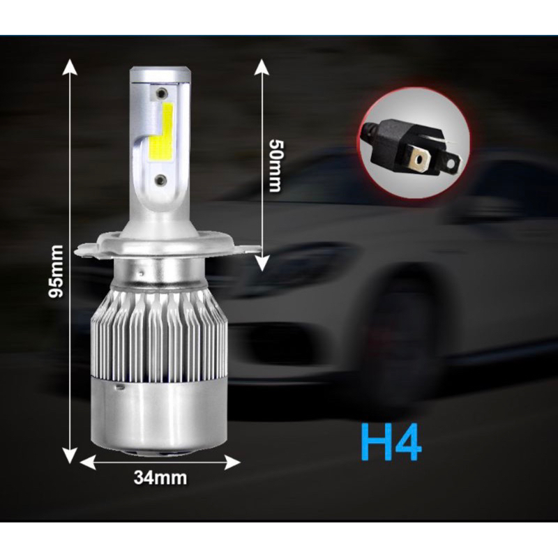 LED PUTIH H4 2 PCS