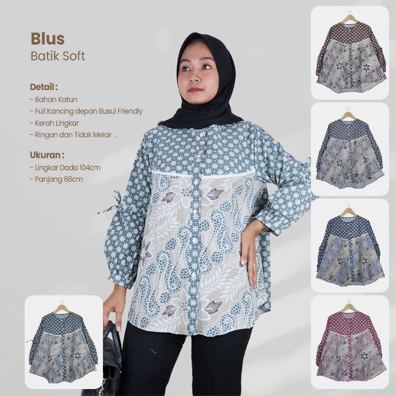 Blus Batik Soft Lengan Balon - Naira Batik