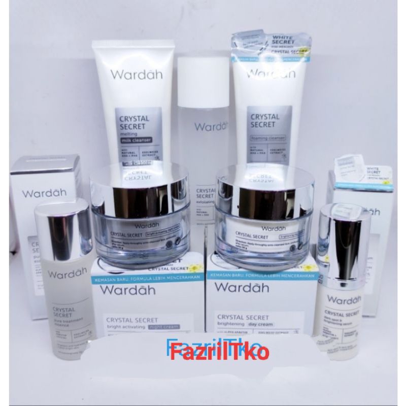 WARDAH CRYSTAL SECRET Paket Series Lengkap/ Wardah White. Secret Komplit/ Cream