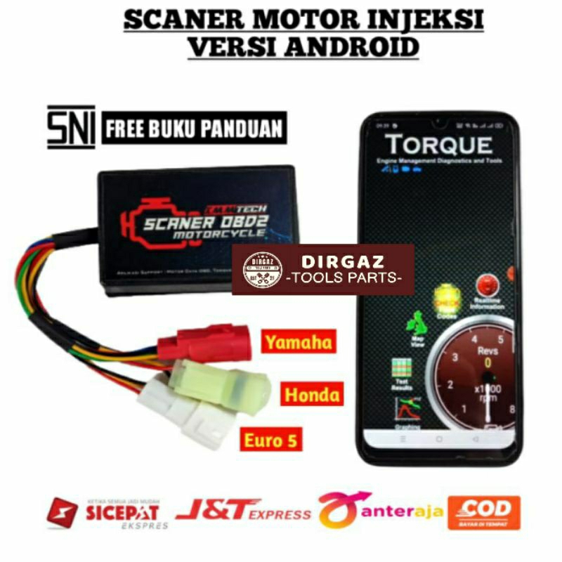 PROMO TERMURAH SCANER SCANNER OBD 2 MOTOR INJEKSI VERSI ANDROID