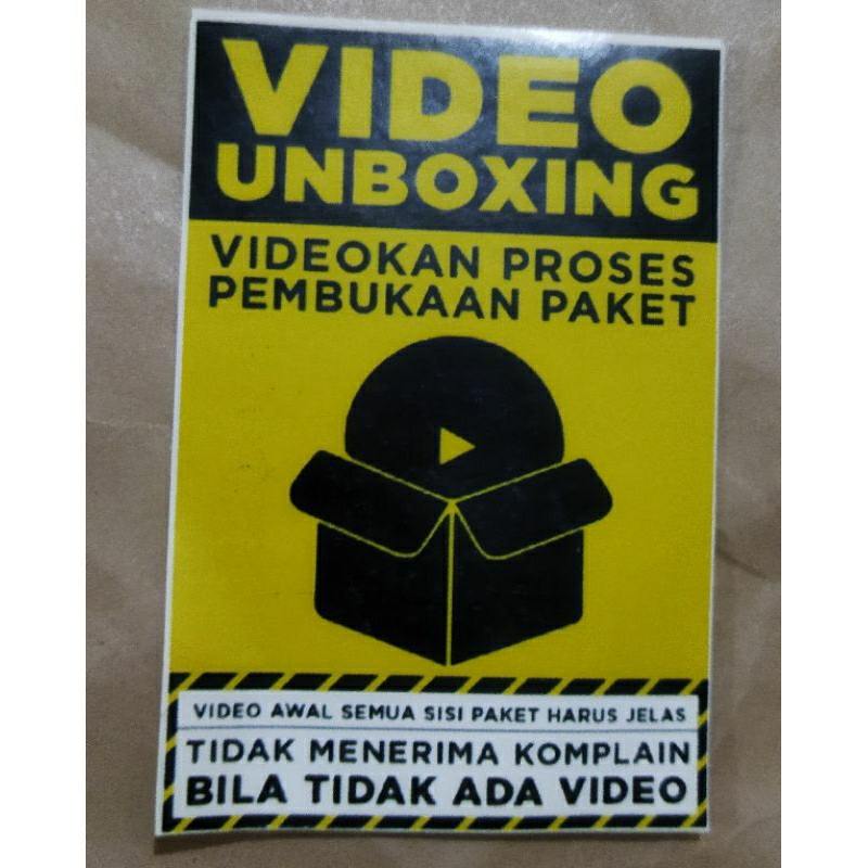 

stiker video unboxing 5x7cm