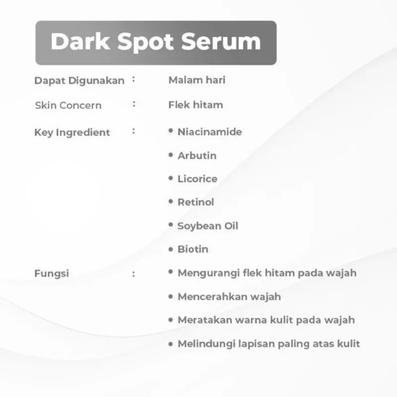 DARK SPOT SERUM BENINGS SKINCARE