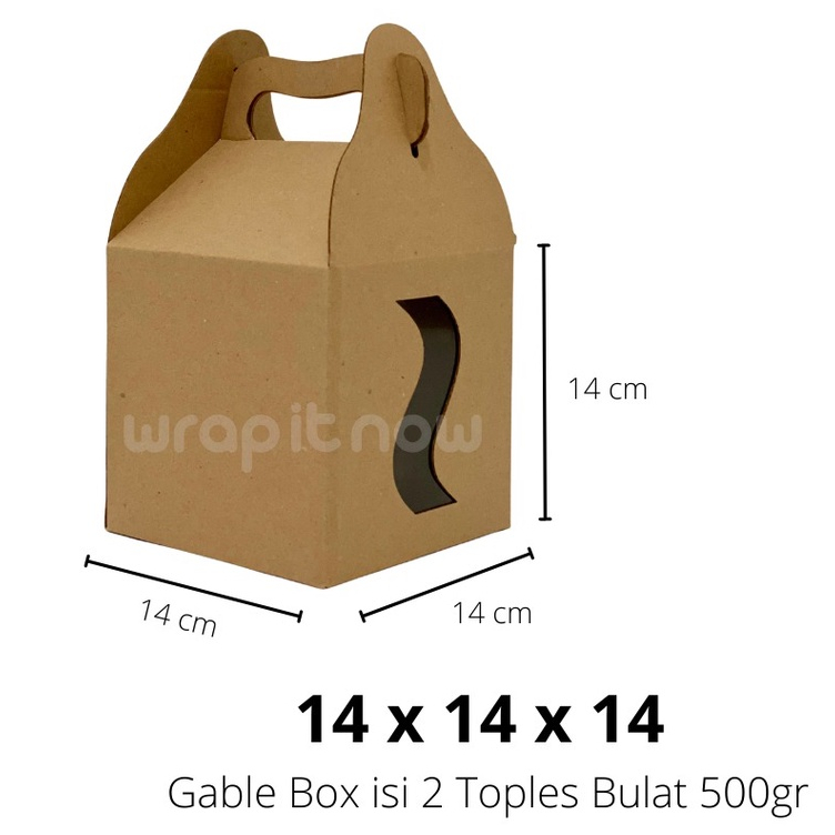 

GABLE BOX MIKA 14X14X14 CM E-FLUTE 5pcs