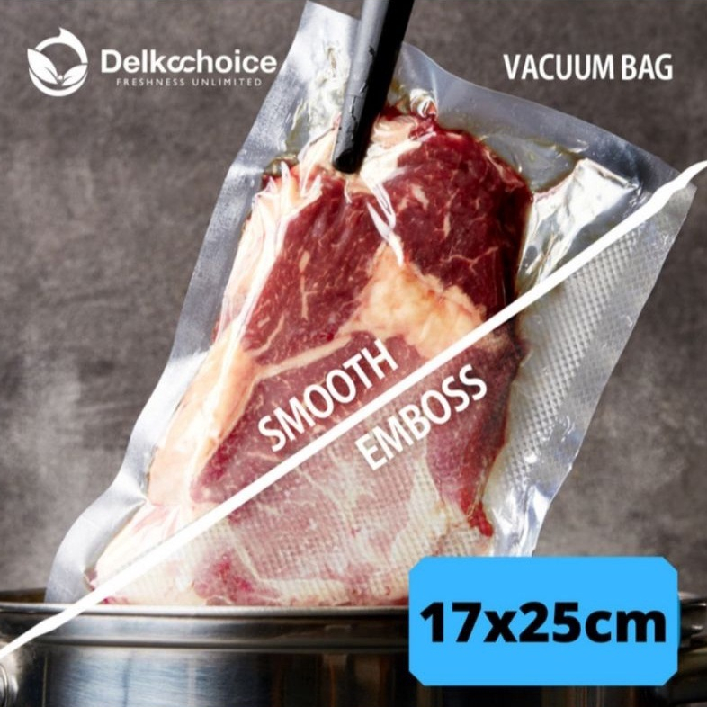 Plastik Vacum EMBOSS Vacuum Vakum Makanan Embossed 17x25