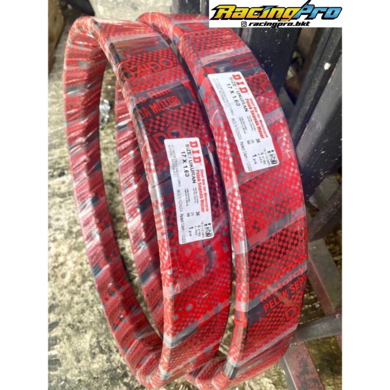 VELG PELEK PELEK RIM DID RING 17 X 20 / 140 /160 CROME ASLI DID