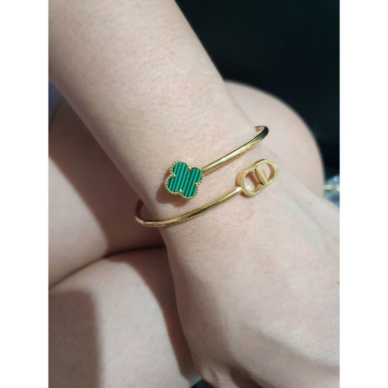 Gelang Titanium Asli Premium Quality Anti Karat anti alergi Stainless Steel ori 2173