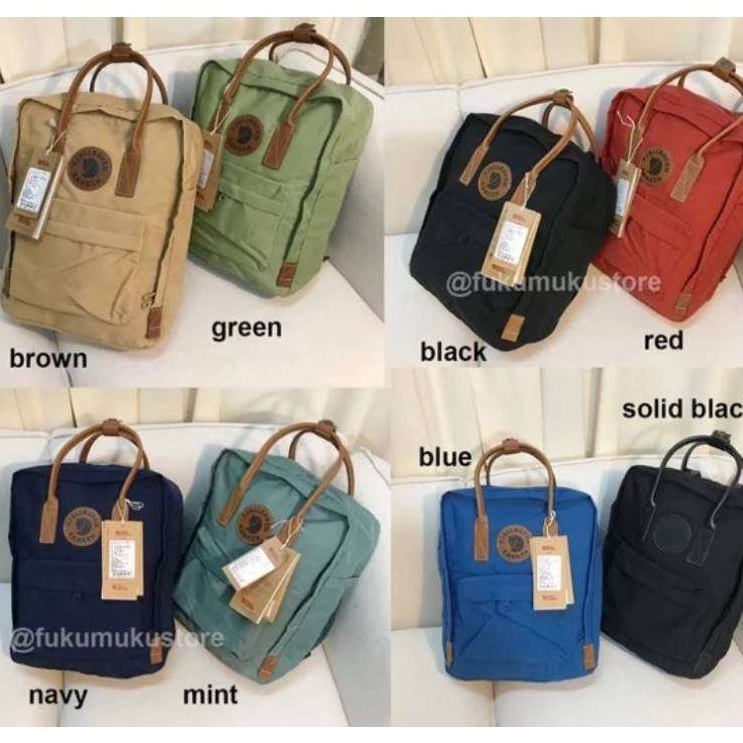 SALE Tas Backpack Kan Ken No 2 Leather Ukuran Medium / Ransel Wanita Sekolah  (READY GOSEND)