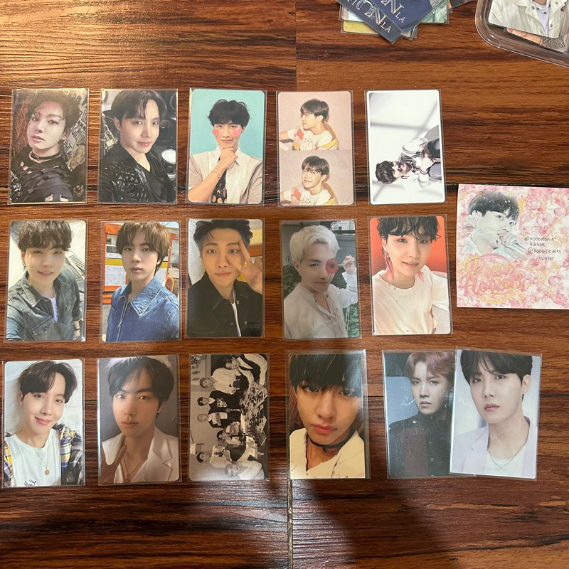 jungkook jhope hoseok hobi namjoon rm yoongi suga taehyung v jin seokjin japan korean album photocar