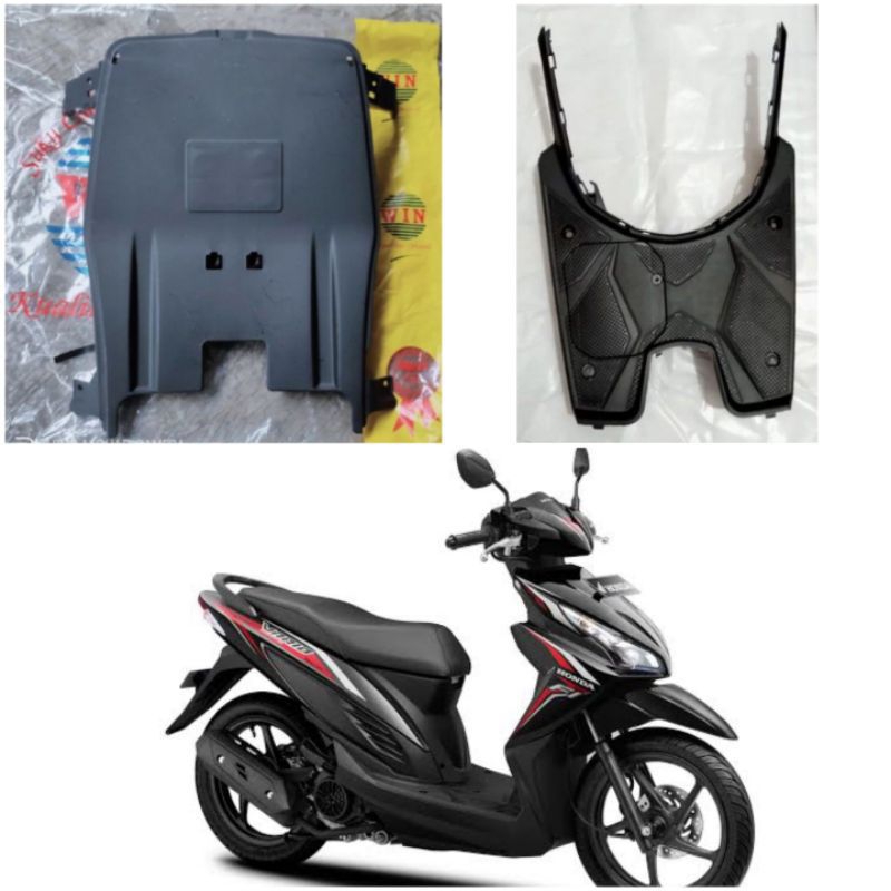 paket cover body kasar vario 110 f1 led esp 2015-2019 bordes pinjakan kaki dan dek bawah kolong
