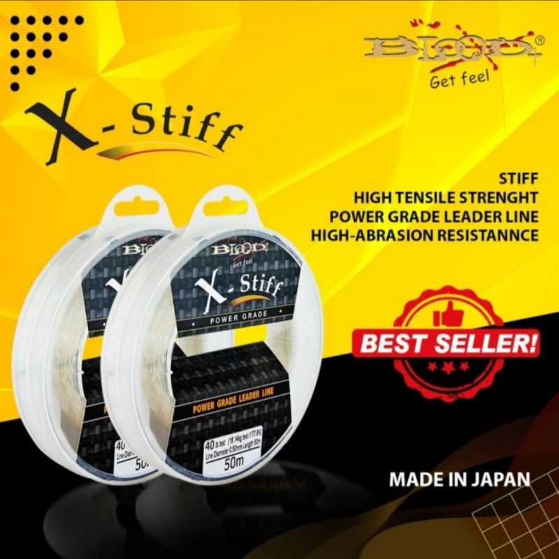 Senar Leader Blood X-Stiff 50m