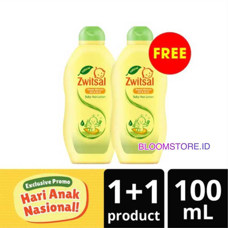 BUY 1 GET 1 FREE ZWITSAL Natural Baby Hair Lotion 200 100 ml 200ml 100ml Losion Minyak Penumbuh Perawarab Rambut Bayi Baru Lahir Promo Termurah Murah Beli 1 Gratis 1 Original Newborn Sweet Almond Oil &amp; and Vitamin Vit E