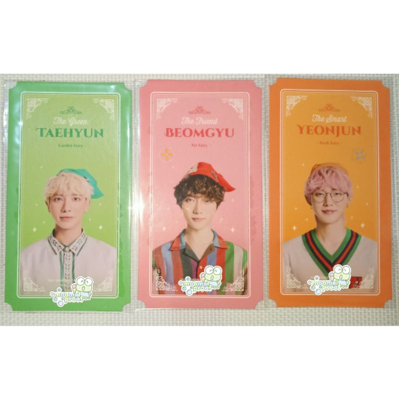 (READY) TXT SG21 FAIRY CARD YEONJUN BEOMGYU TAEHYUN SEASON'S GREETINGS 2021