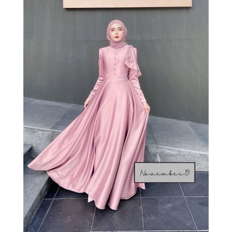 Maxy Dress Euphoria gamis pesta dress muslim gamis kondangan baju muslim wanita dress pesta muslimah