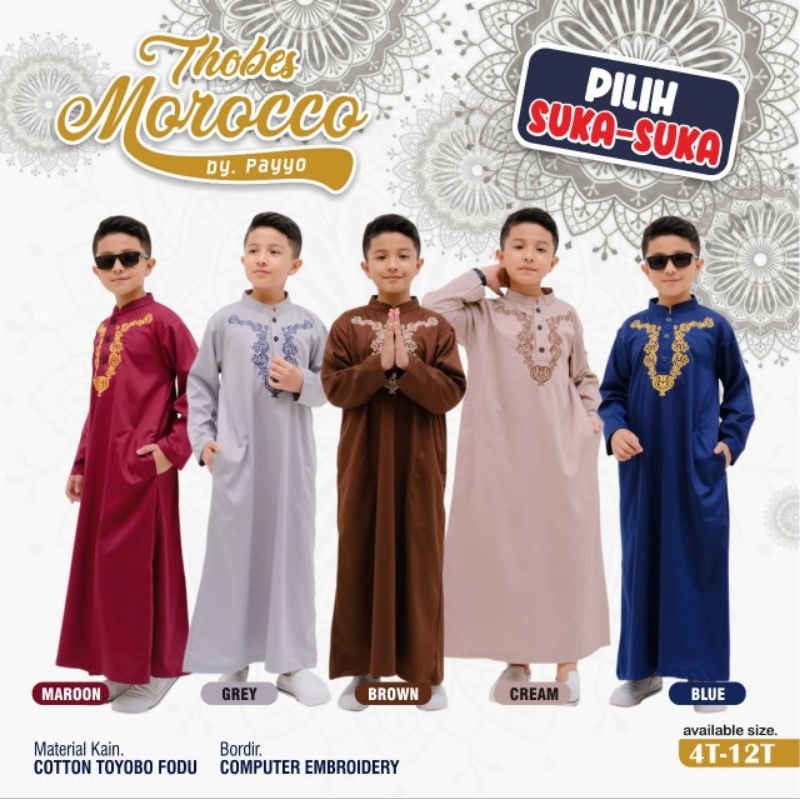 GAMIS KOKO THOBES MOROCCO By payyo kids payyokids gamis jubah