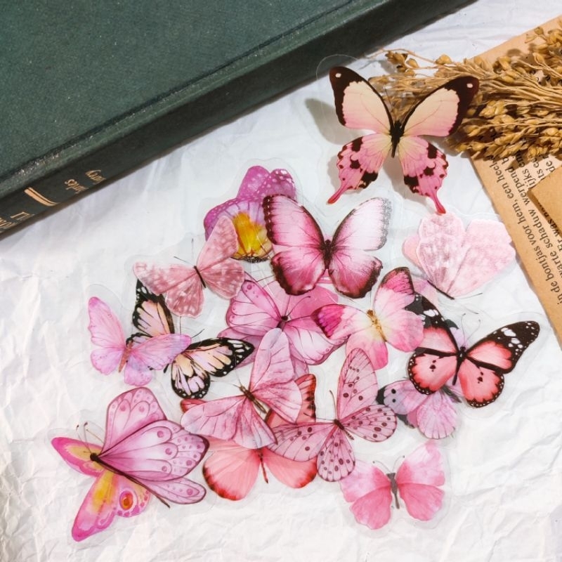 

NONS PROJECT STIKER JOURNALING WATERPROOF BUTTERFLY VINTAGE