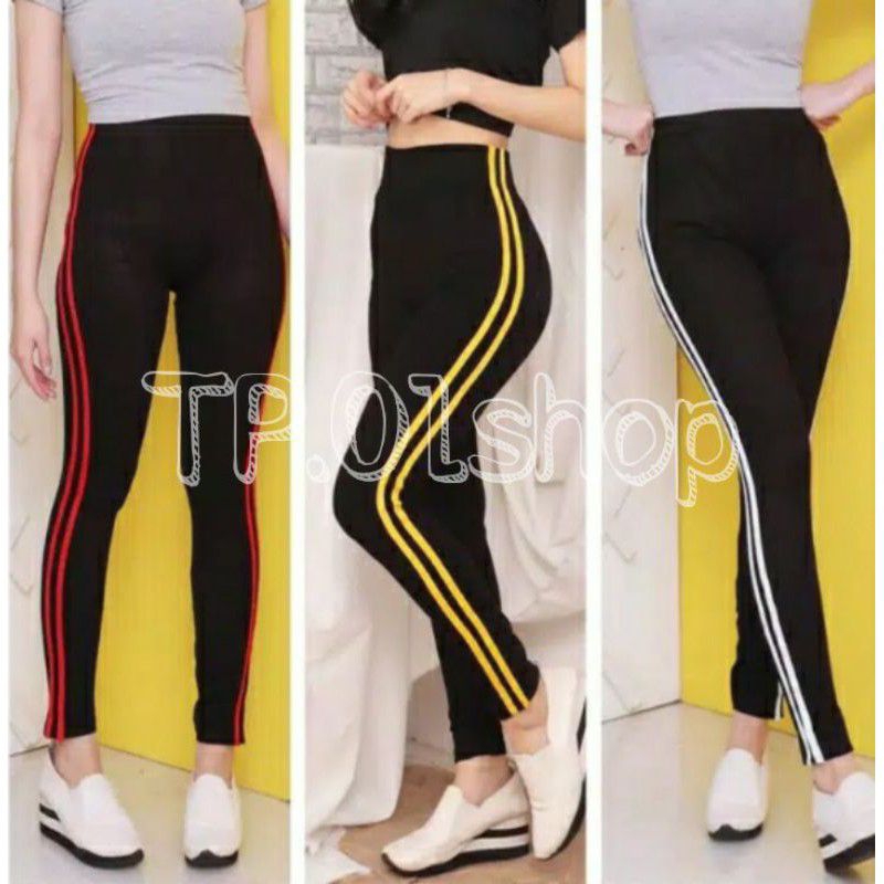 celana legging list wanita