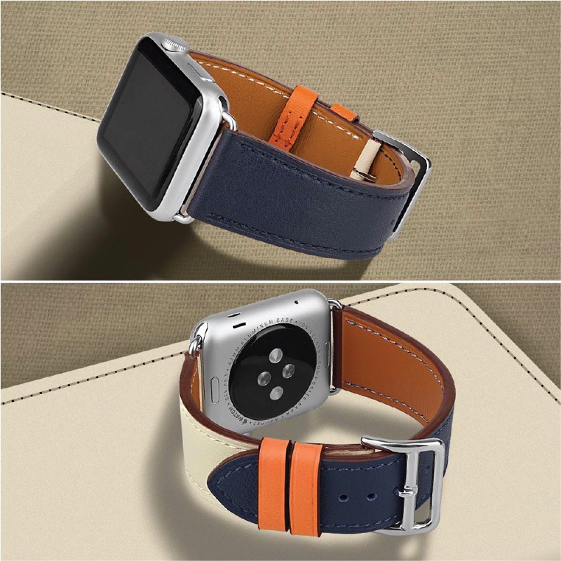 Strap B untuk Apple Watch IWO HW 38 40 42 44 41 45 49mm Tali Jam Tangan Strap KULIT PREMIUM leather loop iwatch series 9 ULTRA 8 7 SE 6