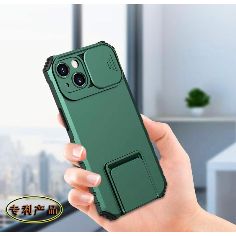 Soft Case Anticrack Stand Dudukan + tutup kamera untuk Oppo A15 A15s A16 A16s A16k A16E A5 2020  A9 