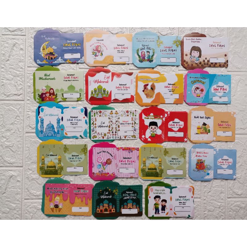 

Amplop lebaran 2024 motif kartun islami 500 lembar ukuran medium (Random)