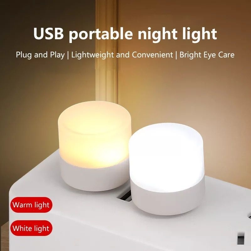 LAMPU LED MINI USB Portable Serbaguna Lampu Baca Lampu Tidur Lamp Travel Minimalis