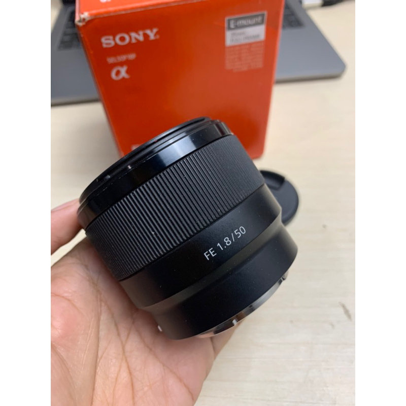 Sony 50mm f1.8 FE fullframe a7ii lensa fix murah mulus komplit