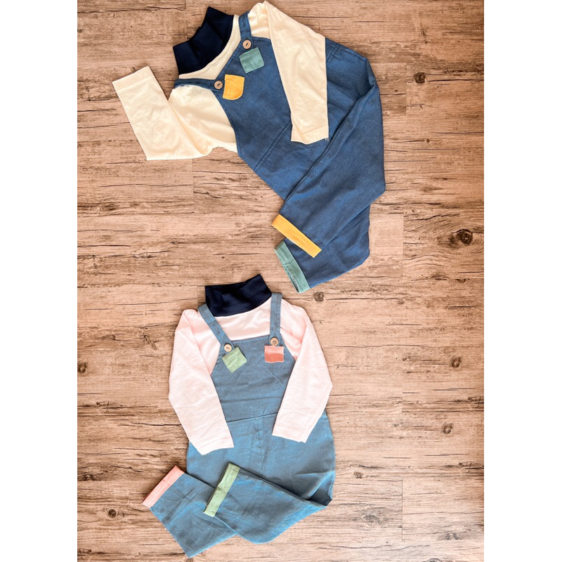 RACHIDKIDS / OVERALL JEANS ANAK / JESSI OVERALL SET