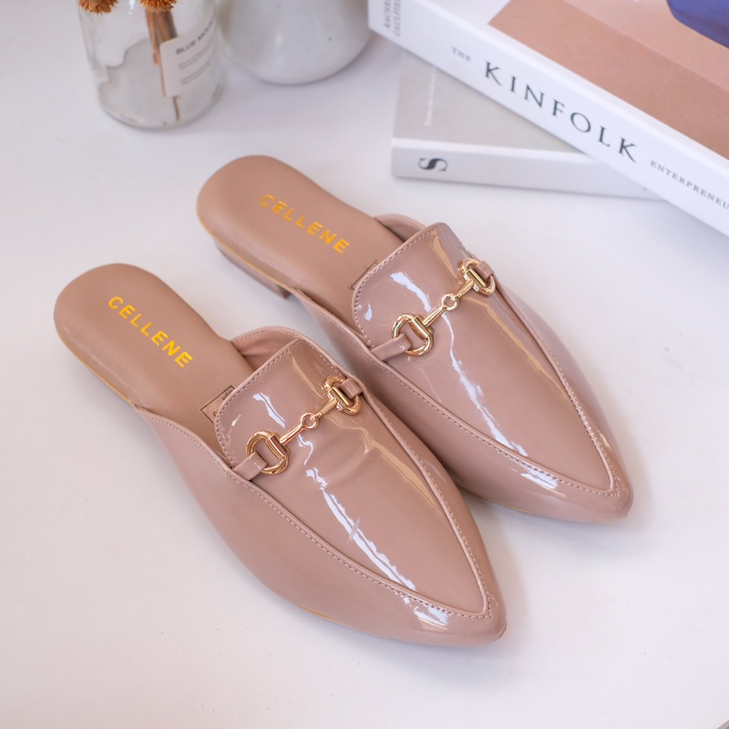𝐂𝐄𝐋𝐋𝐄𝐍𝐄 Hanea Heels | sepatu wanita mules selop ukuran 37-42 hak 1,5cm