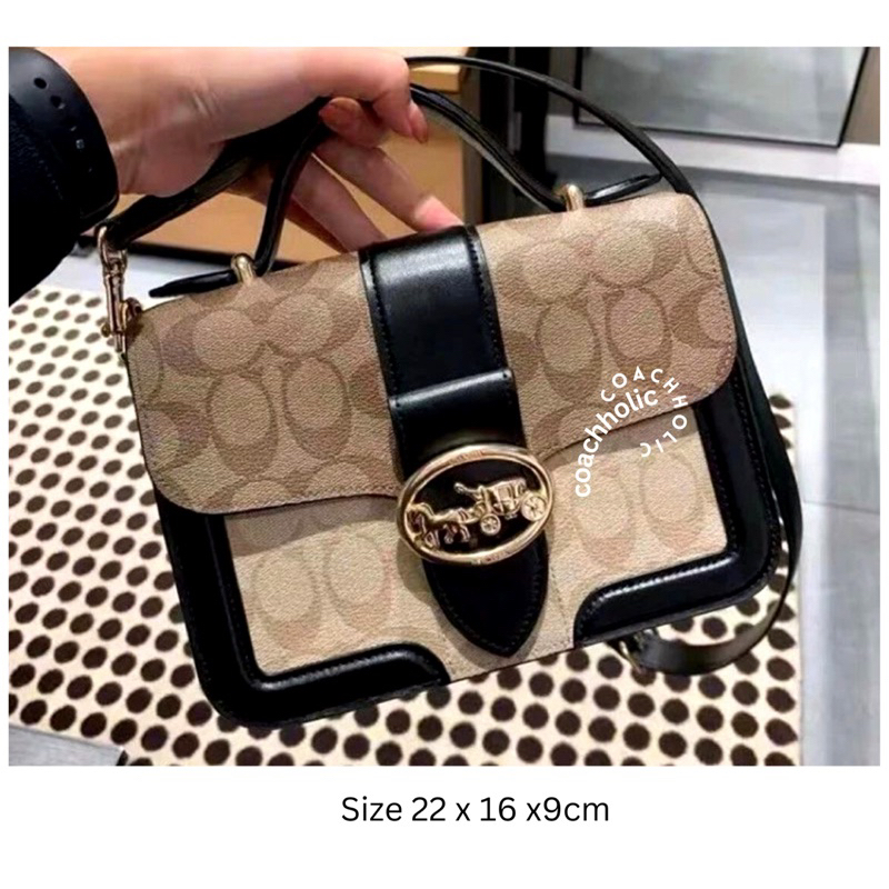 coach georgie top handle