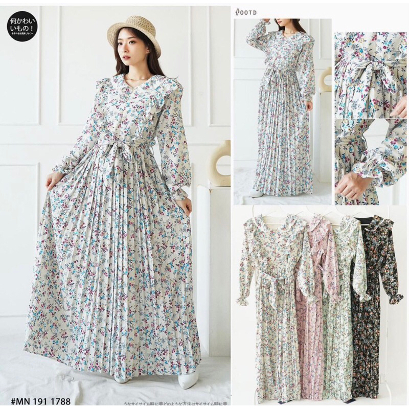 SUNNY PREMIUM DRESS - GAMIS IMPORT KOREAN STYLE PLISKET