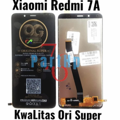 Lcd Touchscreen Fullset Kwalitas Ori Super Xiaomi Redmi 7A  - Hitam