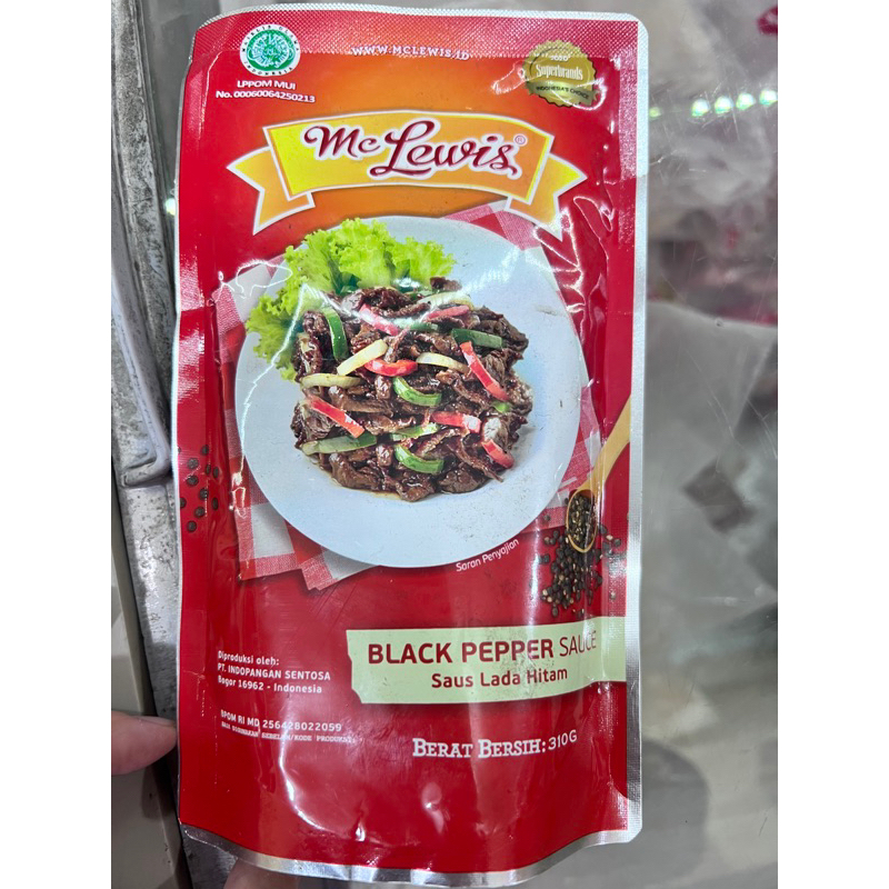

me lewis saus blackpaper 310 gr