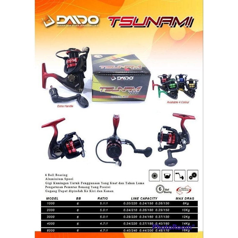 REEL DAIDO TSUNAMI 3000 4000 6000