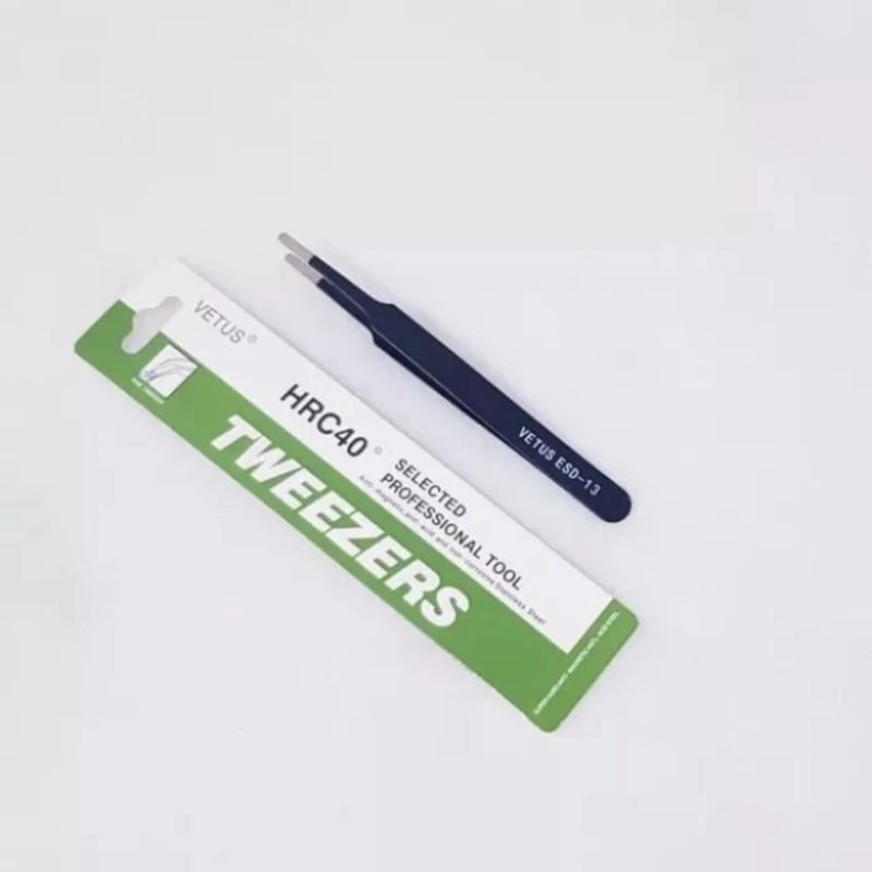 Pinset Vetus Tweezers Lurus ESD-13 Vetus Tweezers ESD 13 Pinset Lurus