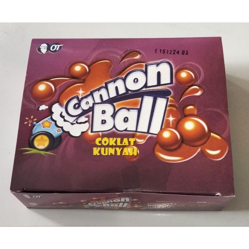 

Cannon Ball Coklat Kunyah (1pack isi 24)