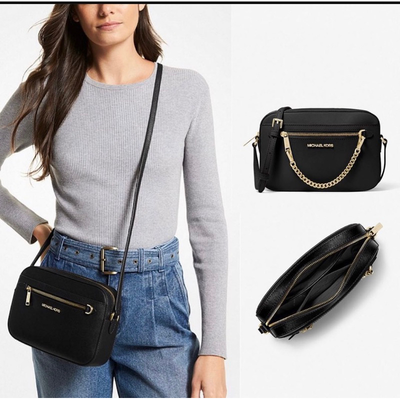 michael kors MK jet set chain black ( preloved )