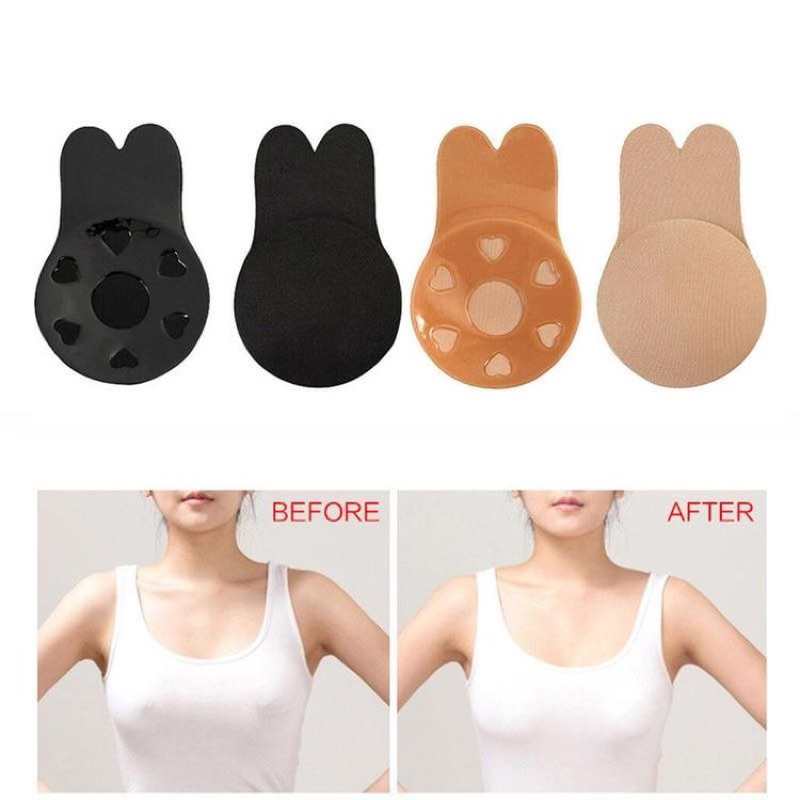 RABBIT EAR Nipple PAD Lift Cover GEL BRA SILICONE GEL